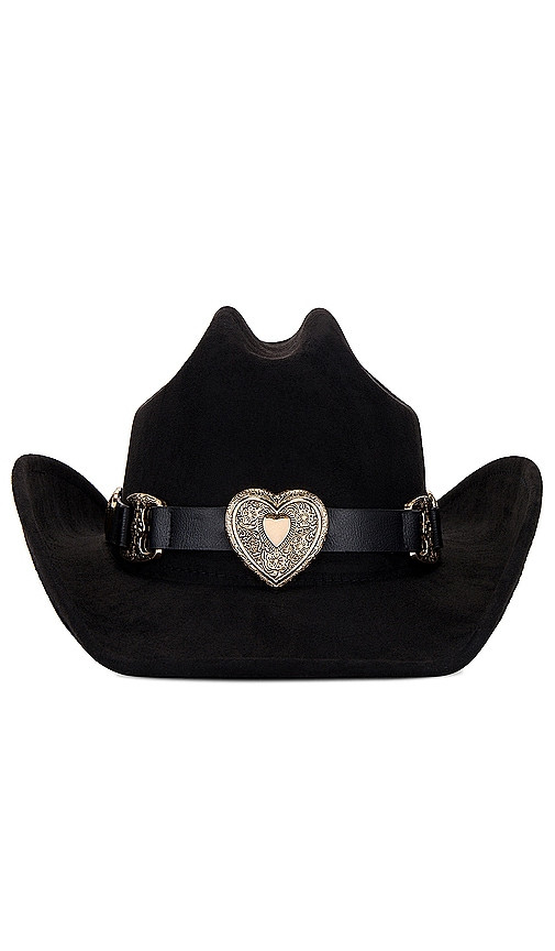 8 Other Reasons Gold Heart Cowboy Hat in Black. | Revolve Clothing (Global)