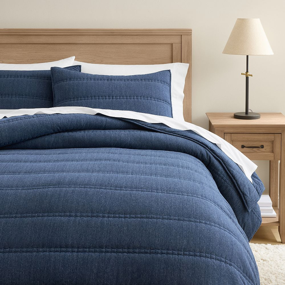 Seed Stitch Cloud Jersey Comforter | Pottery Barn Teen