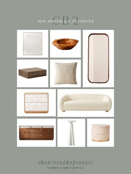 CB2 new arrivals and favorites! I am loving all the texture of these pieces. Modern, contemporary, neutral and organic. All so pretty! 

#LTKHome #LTKStyleTip