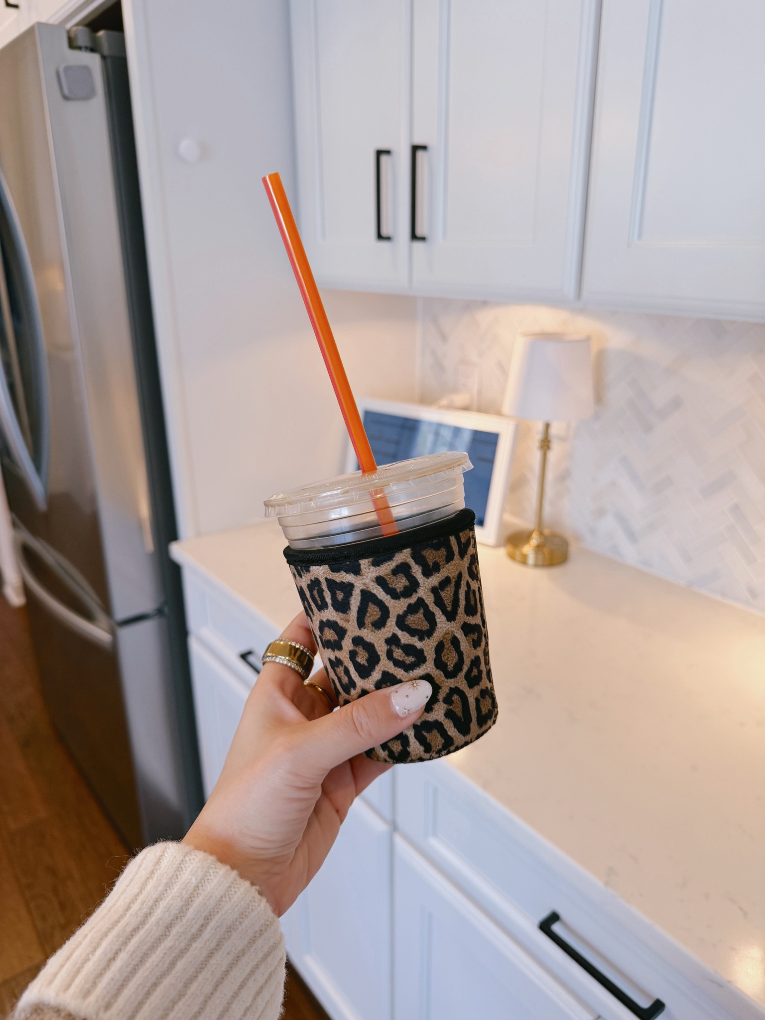 I love leaving iced coffee koozies in my car.. keeps my coffee from sweating and making a mess everywhere.. plus theyre SO cute! 

 #LTKdayinmylife #LTKmorningroutine #LTKselfcare