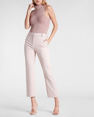 High Waisted Supersoft Twill Slim Pant | Express