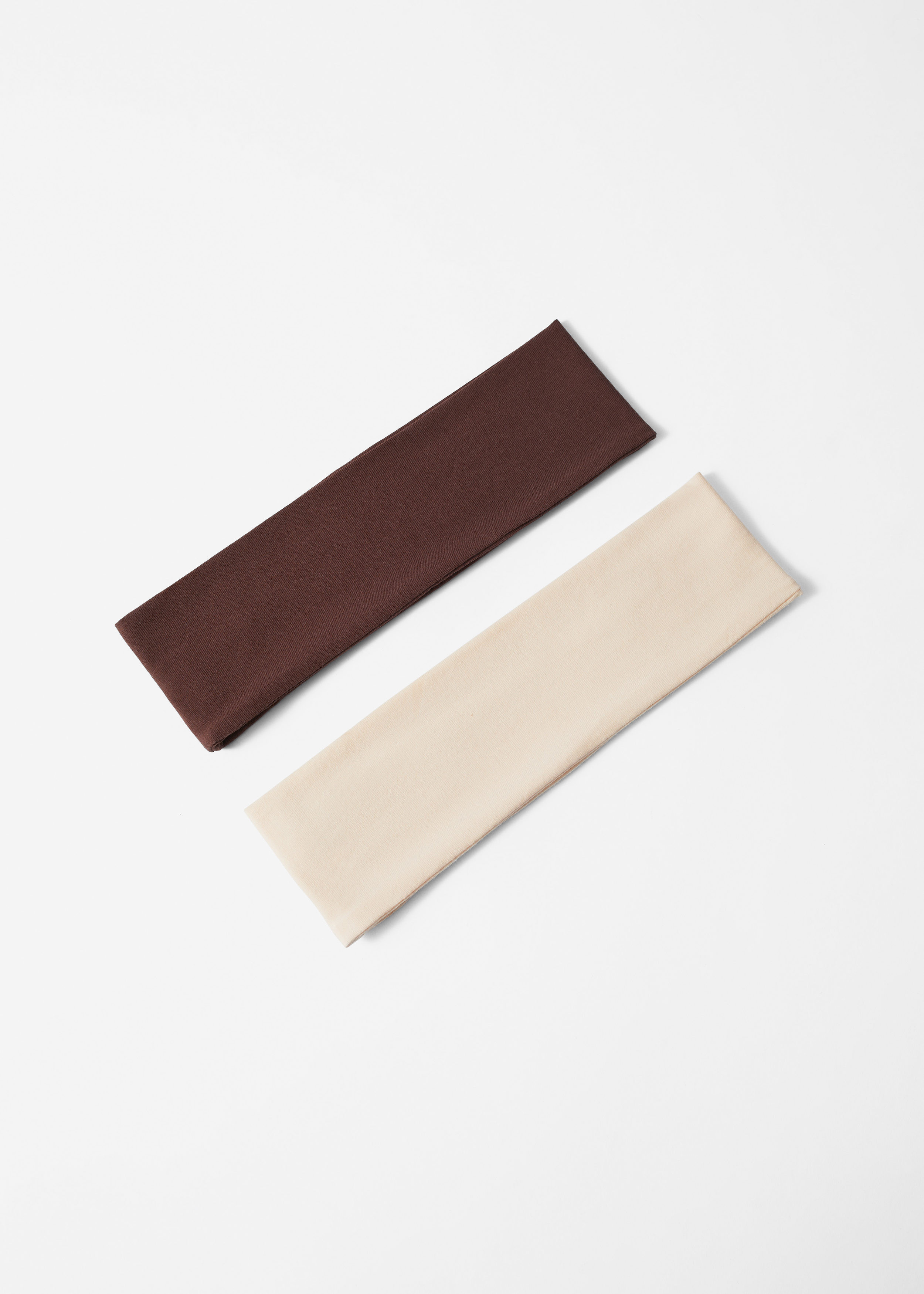 2-Pack Wide Headbands - Brown/Ivory - & Other Stories NL | & Other Stories EU