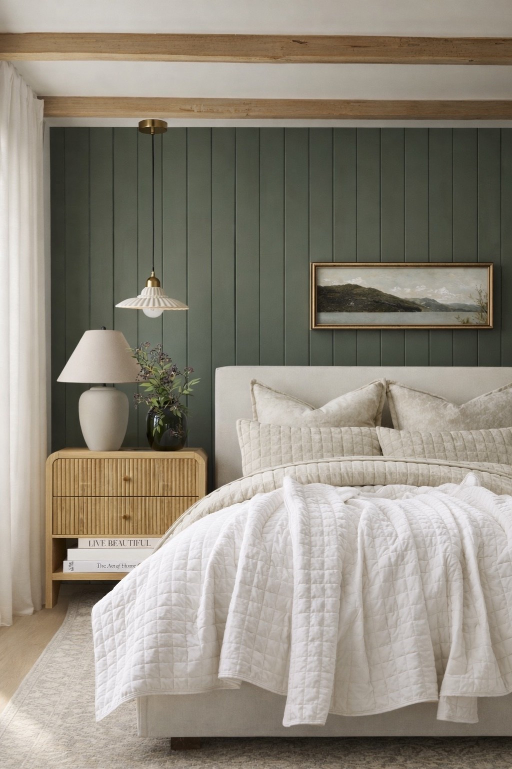 Green bedroom, queen beds, nightstands, nightstand decor, home decor, bedroom ideas, bedroom design, fluffy bedding, duvets 

#LTKSaleAlert #LTKHome