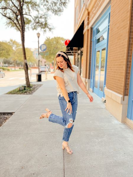 I am a jeans girl through and through. Dresses and skirts are fun for a short period, but I like not worrying about a breeze blowing my skirt up or having to sit “like a lady” 💁🏻‍♀️if I have to dress up my jeans, I always run for a comfy pair of heels. I like how quickly it can change the mood of a casual outfit, without compromising my comfort (I don’t buy uncomfortable shoes, we don’t do that here.)  
I FINALLY found a pair of boyfriend jeans I love, and they’re almost always on sale! I linked them in the LTK app if you need some too 😉 Click below to see how my girls styled their denim today ❤️

@abbs.camarena 
@alyssajanssonstyle 
@ashliantonakos 
@biscardisrchampions 
@blondebasicstyle 
@fashionablyfunsized 
@kellabyrd 
@lifewithgritandgrace 
@lifestyled_by_lauren 
@mrskimmonpruitt
@seeking_zest 
@sharalikesarah 
@styledbyamygfab 
@styledwitherin 
@tamistep83 
@veramcaron

Also- swipe to see the BEST little sidekick with his matching leg pop 🥹😭 


#LTKfamily #LTKSeasonal #LTKunder50