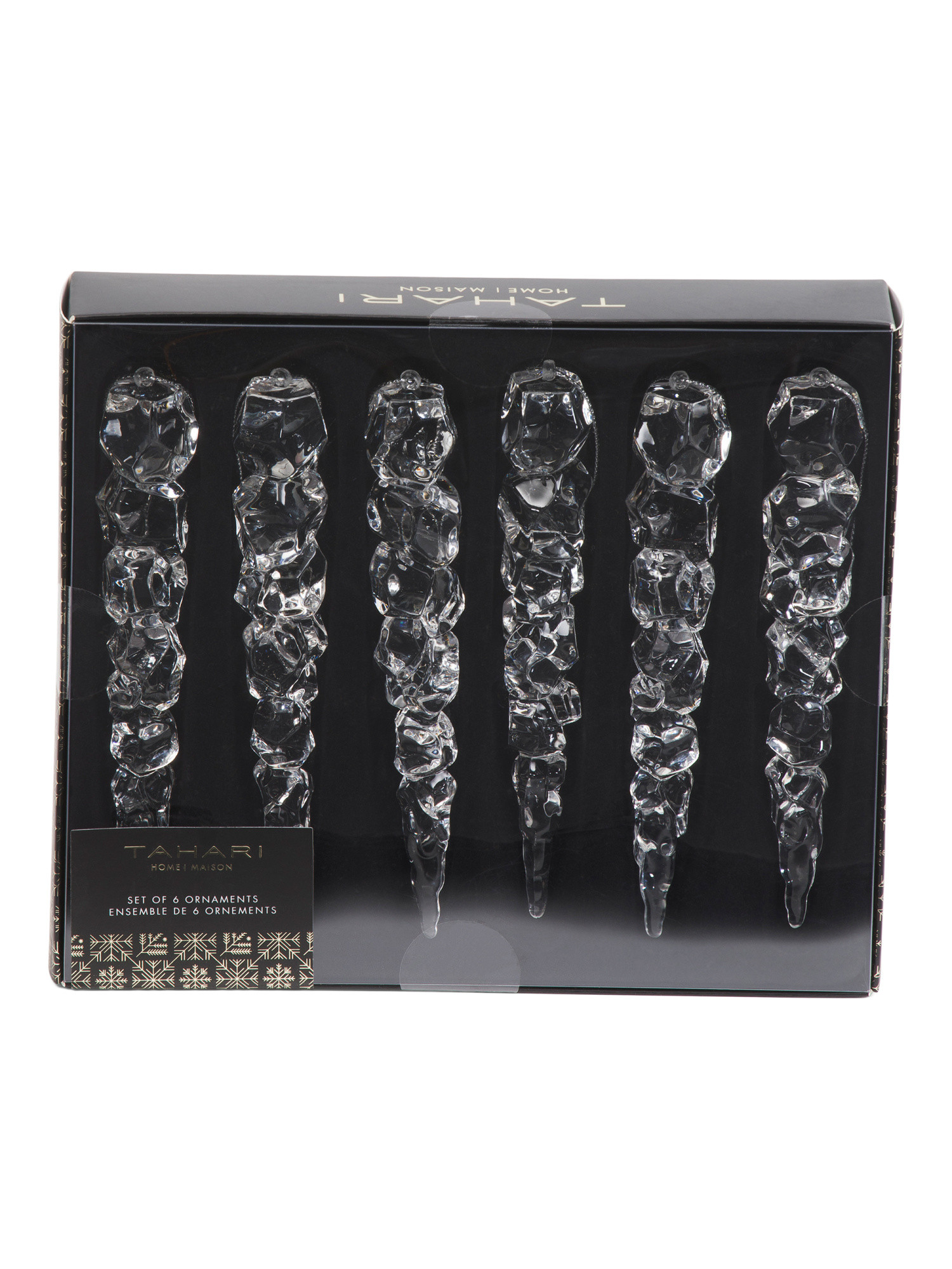 6pk Acrylic Icicle Ornaments | TJ Maxx