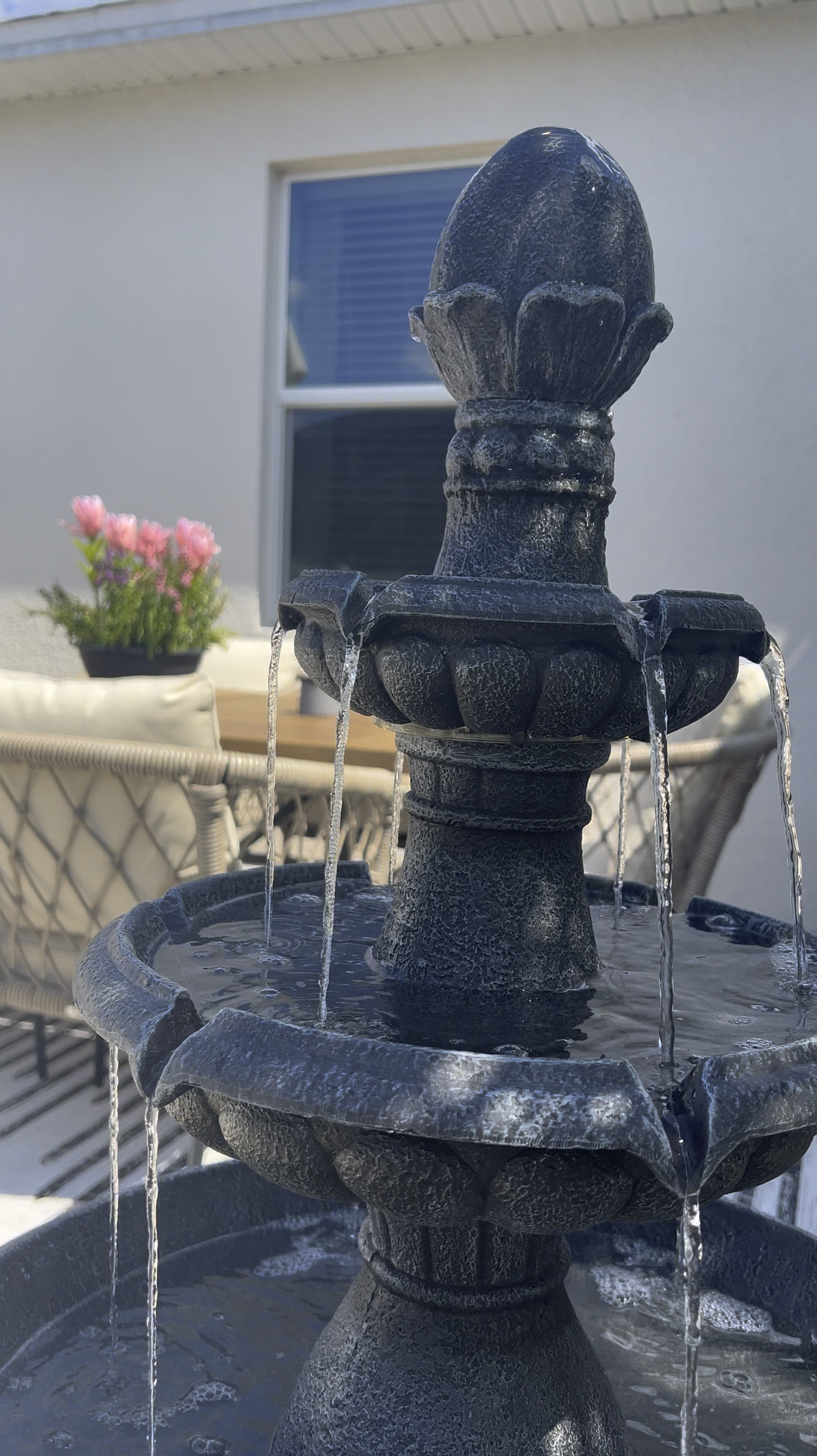 Outdoor /Outdoor Dining Furniture/Water Fountain/Outdoor Area Rug🌿☀️

#LTKHome #LTKSummerSales #LTKVideo