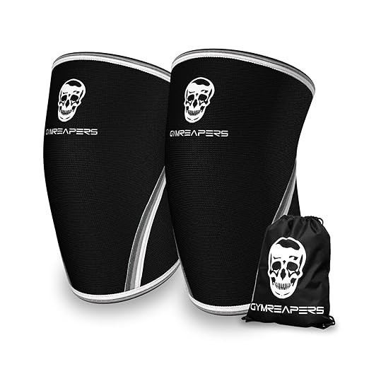 Gymreapers Knee Sleeves (1 Pair) With Gym Bag - IPF Approved - Knee Sleeve & Compression Brace fo... | Amazon (US)
