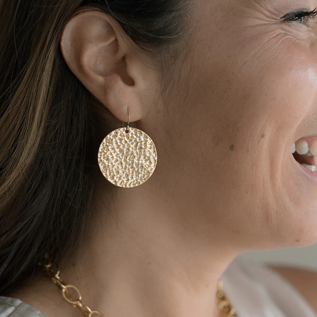 Phoebe Earrings - Lightweight Statement Hoops in 14k Gold Fill or Sterling Silver" | Sarah Cornwell Jewelry