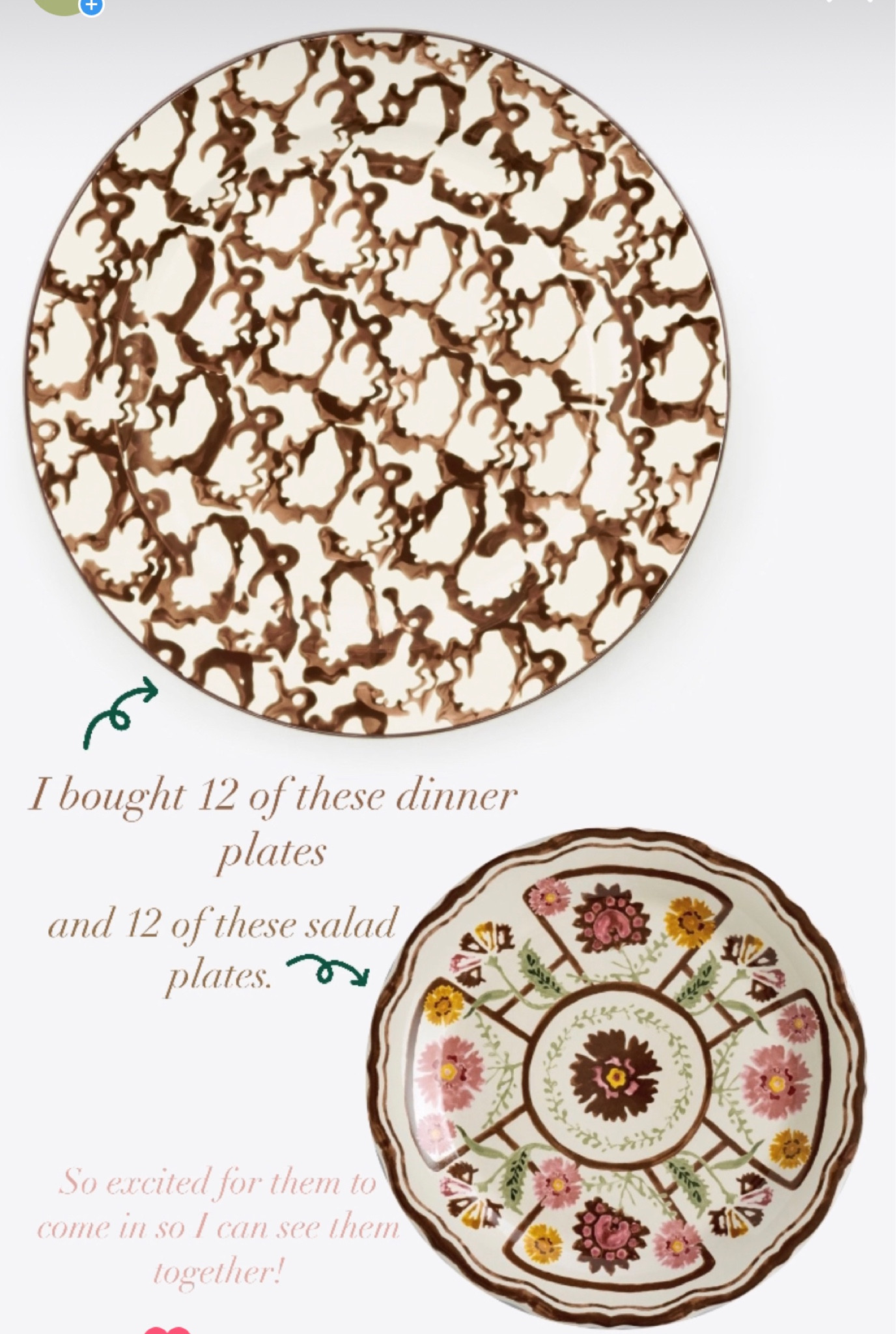 I love all things tableware. Just bought these plates! 