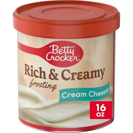 Betty Crocker Rich and Creamy Cream Cheese Frosting, Gluten Free, 16 oz | Walmart (US)