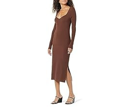 The Drop Women's Cameron Ribbed Sweetheart Neckline Sheath Sweater Dress | Amazon (US)