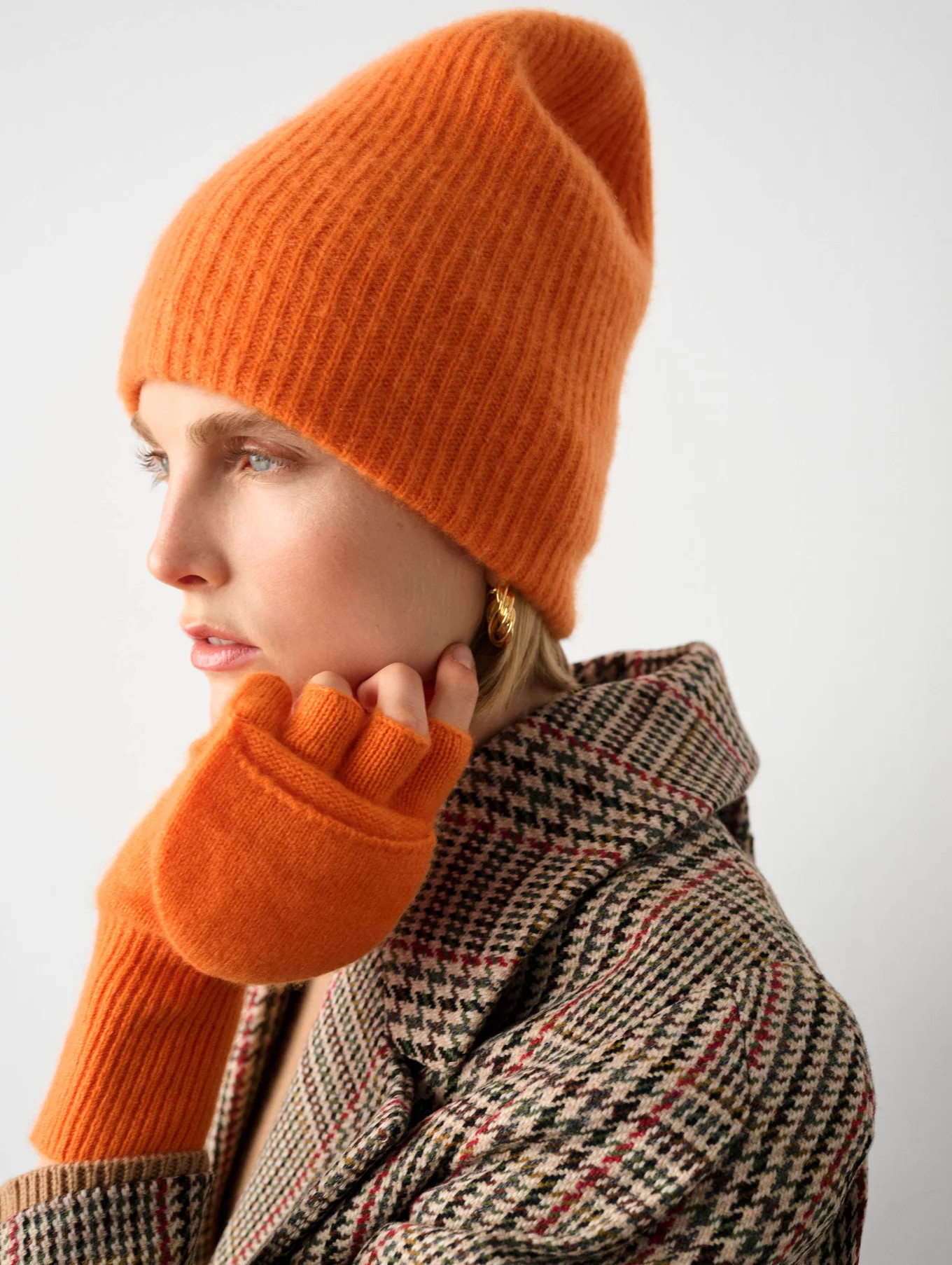 Cashmere Pop Top Glove | White and Warren