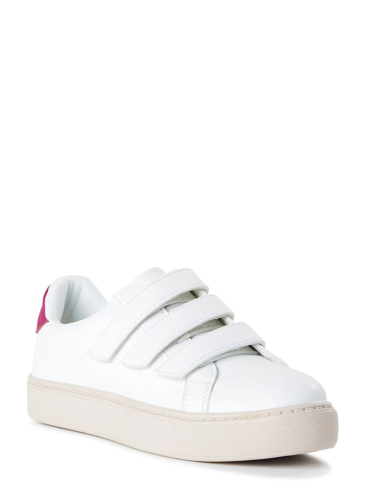 Time and Tru Women's Three Strap Velcro Fashion Sneaker - Walmart.com | Walmart (US)