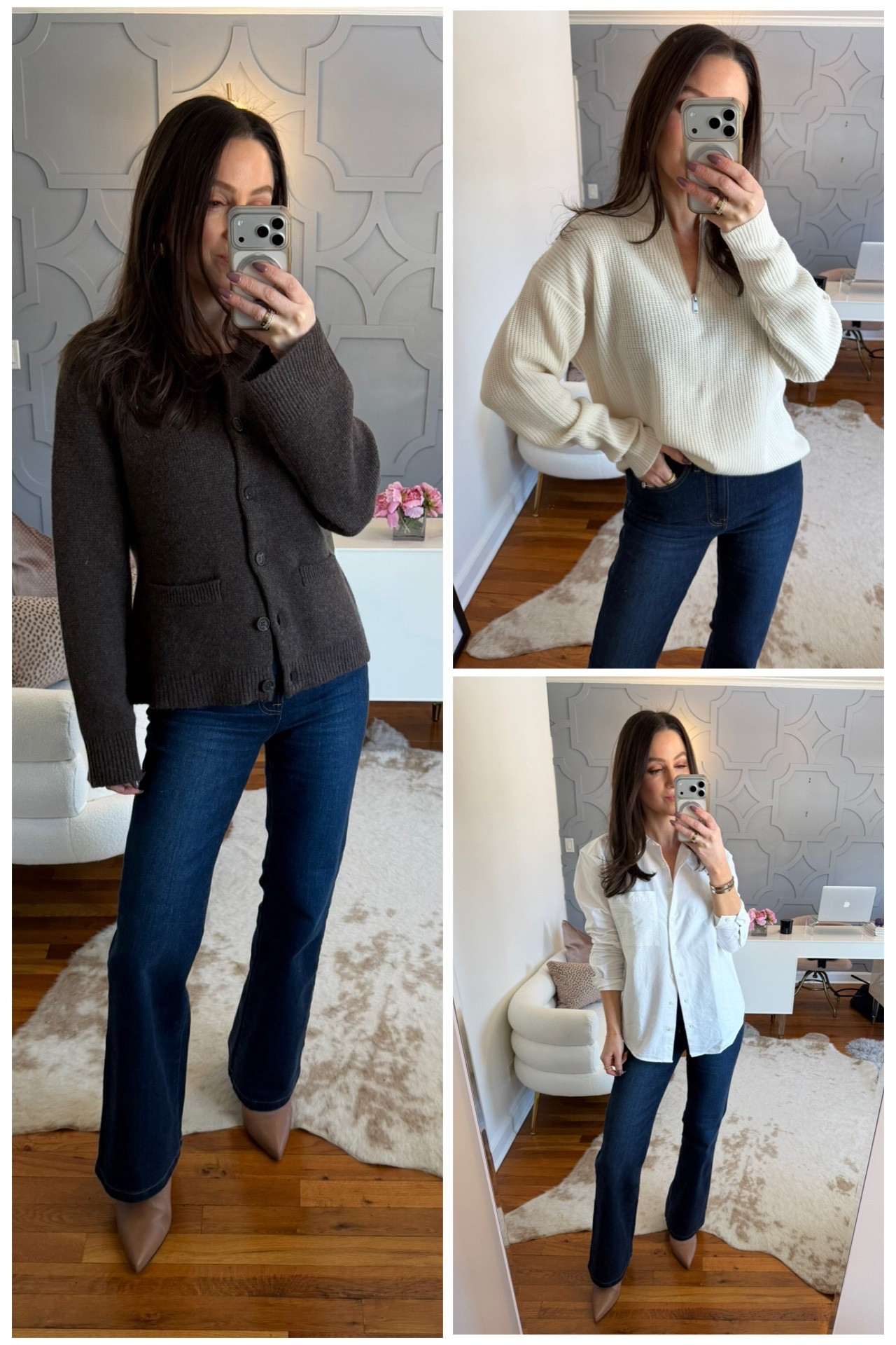 3 @onequince  staples. 
All run true to size!

#QuincePartner