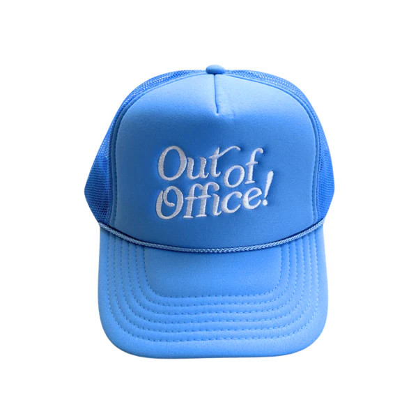Out Of Office Blue Trucker Hat | Waiting On Martha