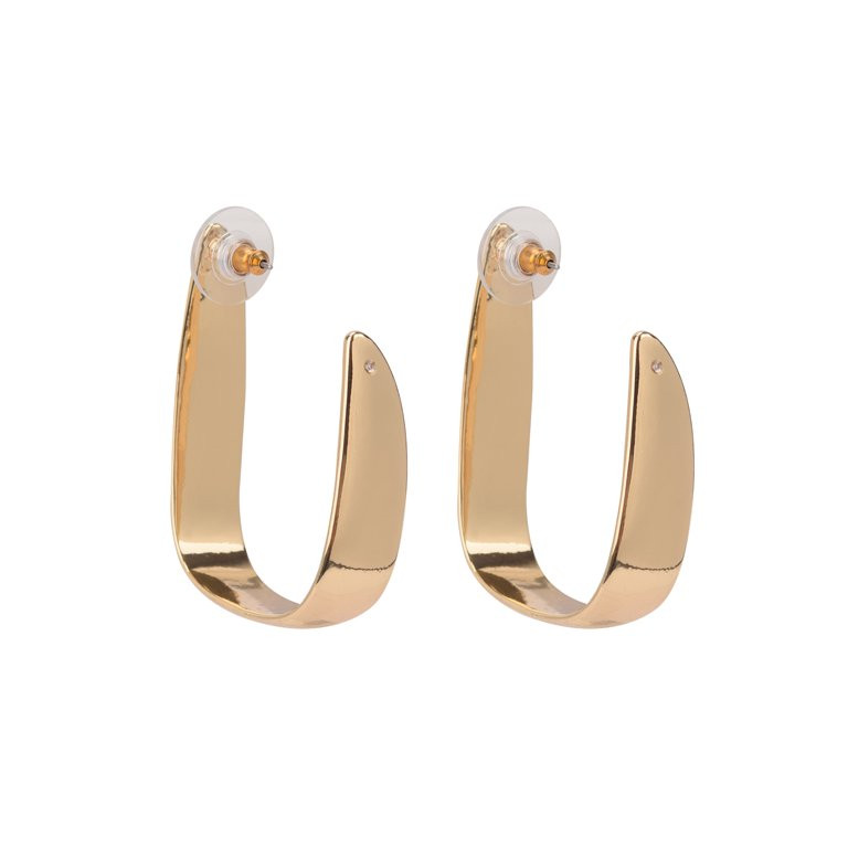 Time And Tru Eb Gold Wide Hoop | Walmart (US)