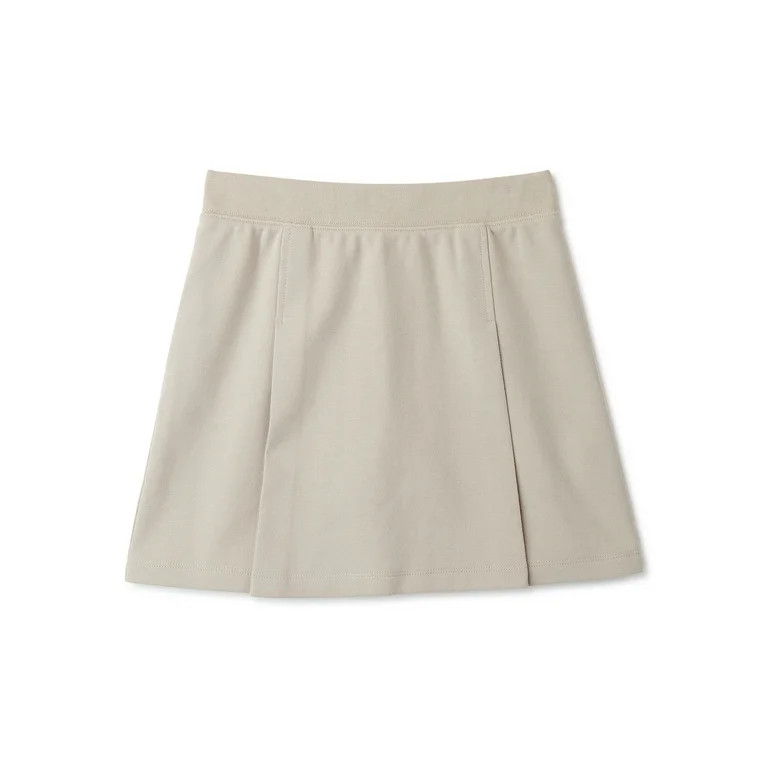 Wonder Nation Girls School Uniform Stretch Ponte Knit Scooter Skirt, Sizes 4-16 & Plus - Walmart.... | Walmart (US)