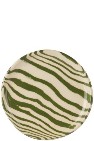 Green & White Side Plate | SSENSE