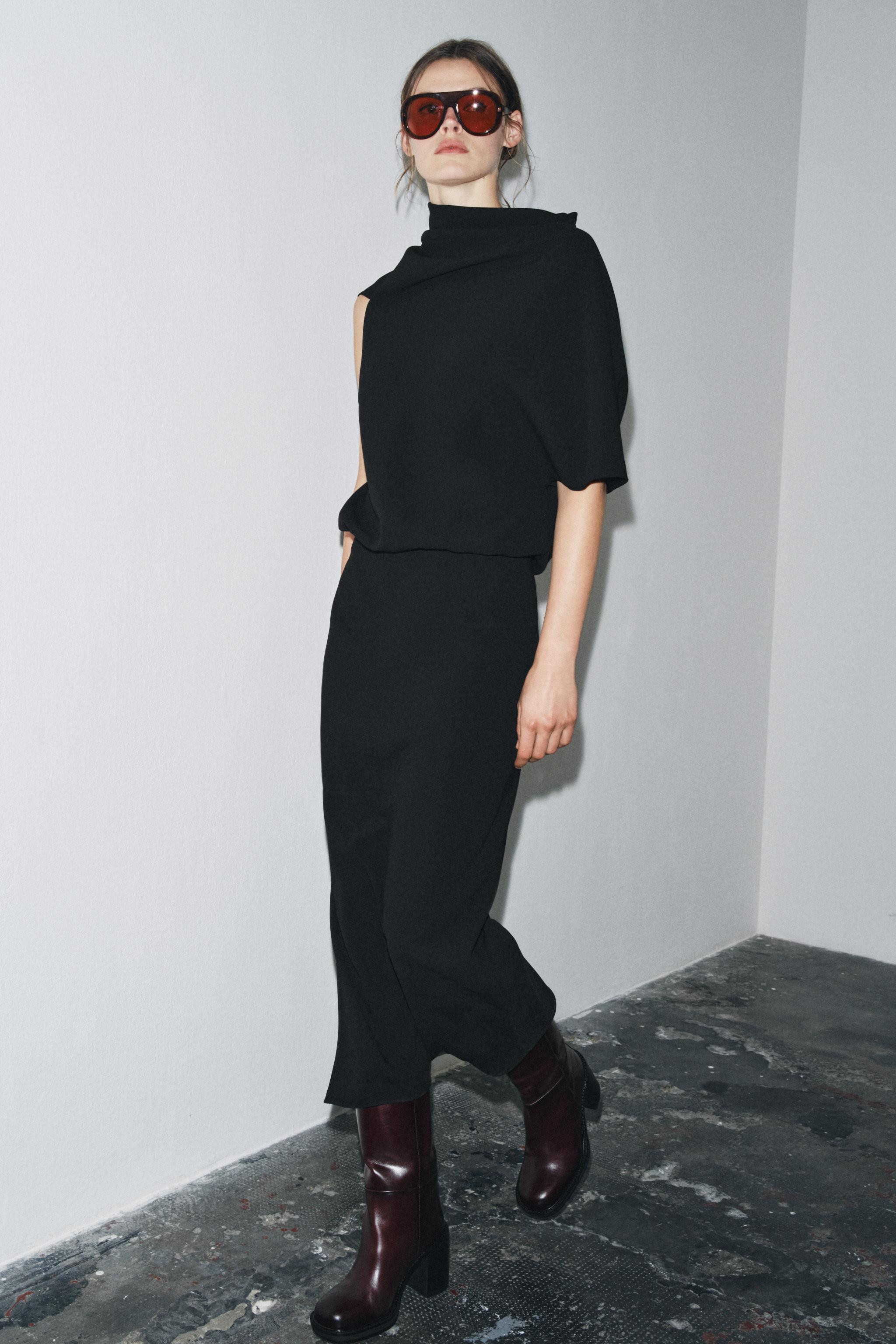 ZW COLLECTION ASYMMETRIC DRESS | Zara US