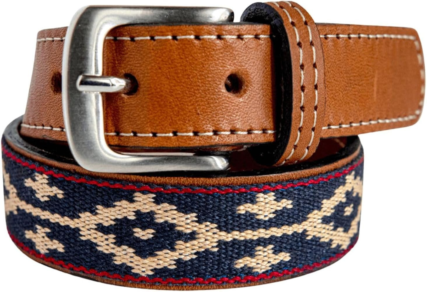 GauchoLife Handmade Woven Kids Polo Belt - Guarda Pampas Design, Crafted from Full Grain Leather | Amazon (US)