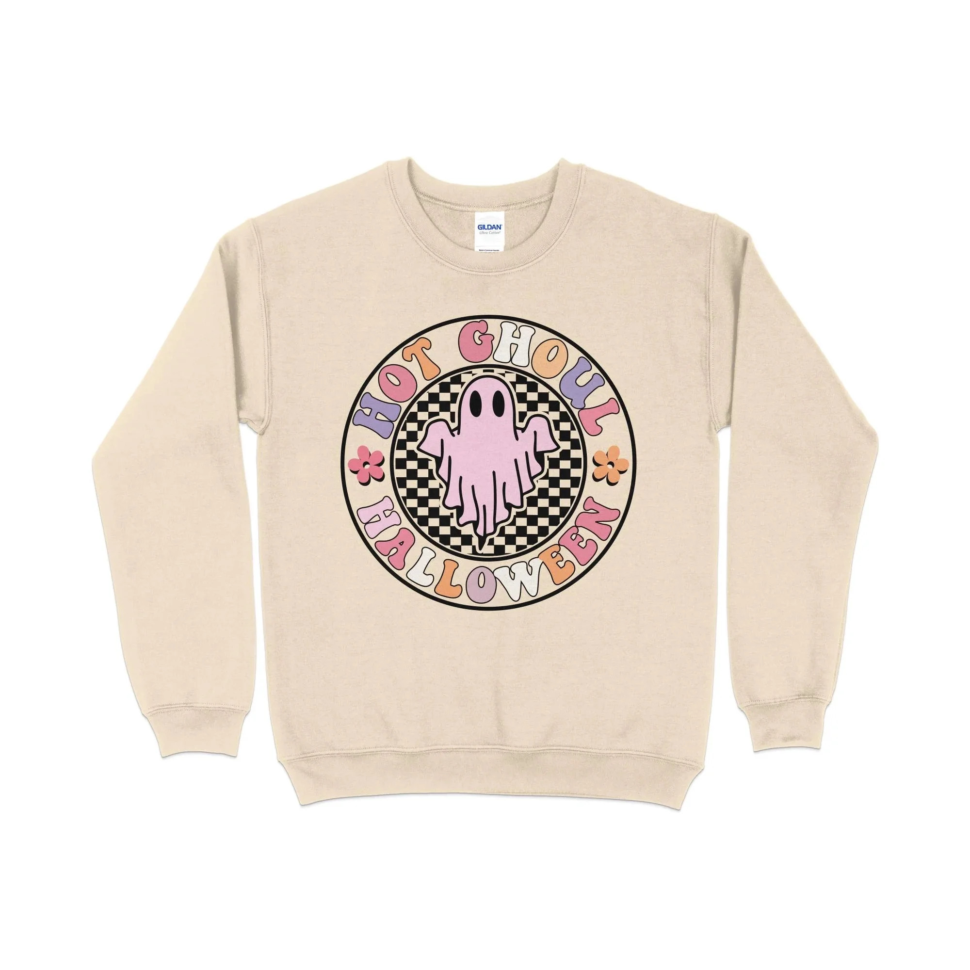 Hot Ghoul Halloween Sweatshirt, Funny Women's Halloween Crew Neck | Walmart (US)