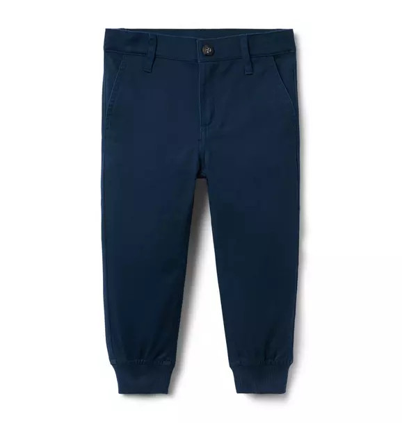 The Button Twill Jogger | Janie and Jack