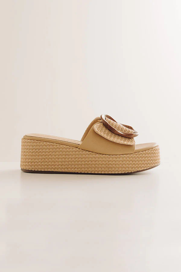 The Janette Woven Platform Sandal | Impressions Online Boutique