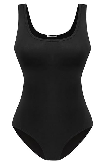 SUNRO Women's Sexy Scoop Neck Bodysuits Jumpsuits | Amazon (US)