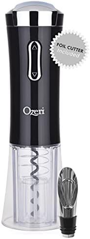 Ozeri Nouveaux II Electric Wine Opener in Black, with Foil Cutter, Wine Pourer and Stopper | Amazon (US)