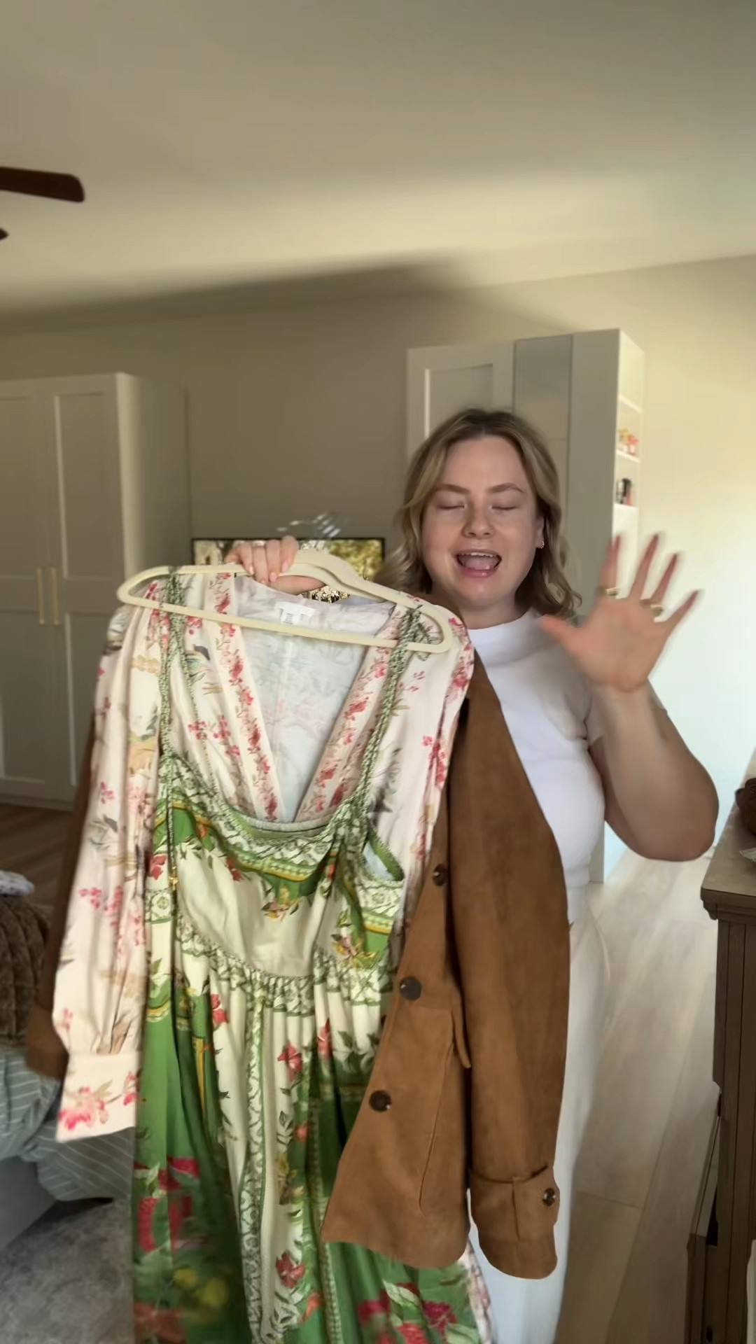 Spring and summer finds from H&M! Gorgeous vacation dresses, faux suede jacket that resembles Sezane, suede loafers and more. I got all clothing in an xxl and the shoes in an 11. 

#LTKPlusSize #LTKSeasonal #LTKootd