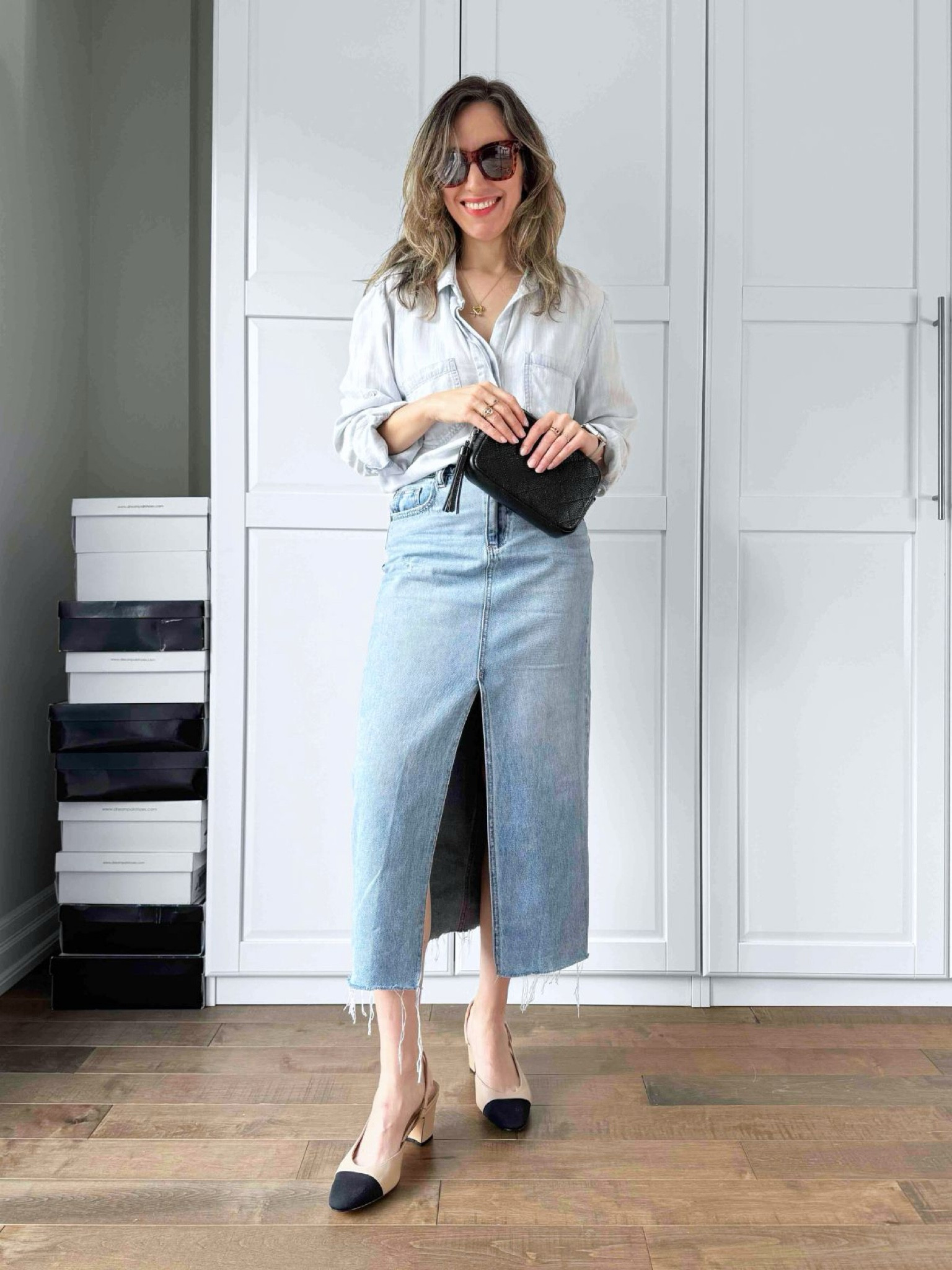 Denim on denim 

#LTKOver40