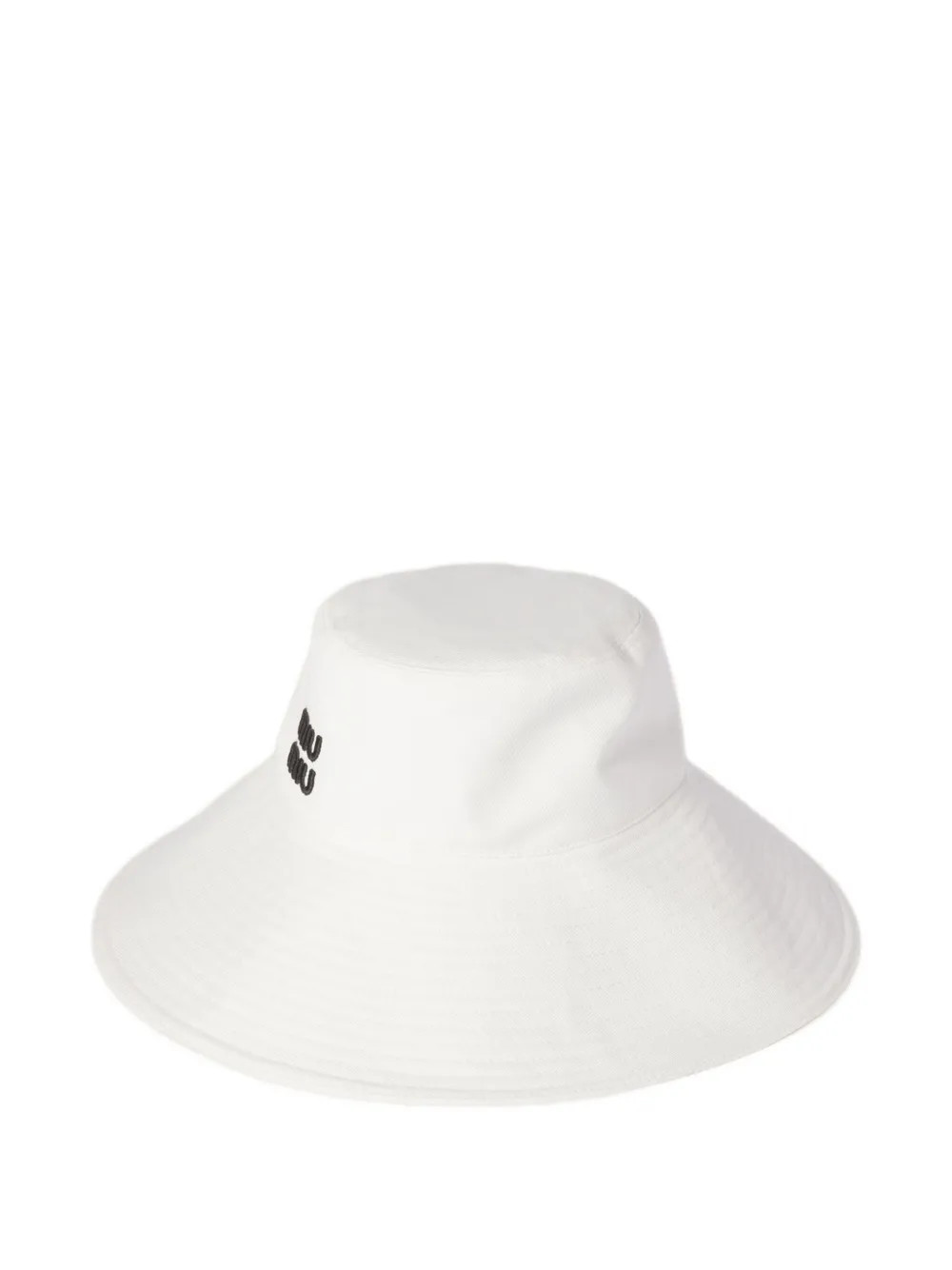 Miu Miu wide-brimmed Bucket Hat | White | FARFETCH | Farfetch Global