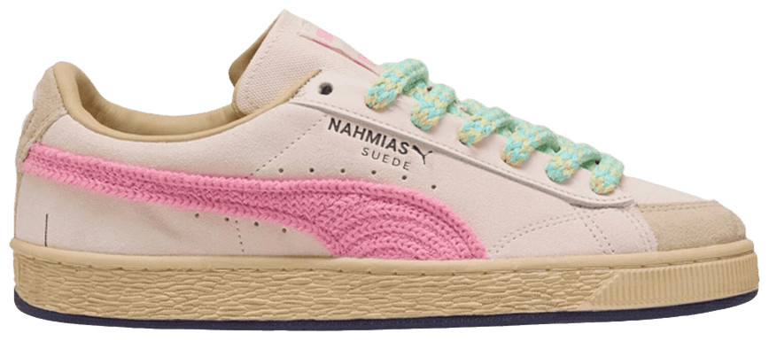 Buy NAHMIAS x Puma Suede Crochet 'Jasmine Flower Pink Pixel' - 407027 01 | GOAT | GOAT