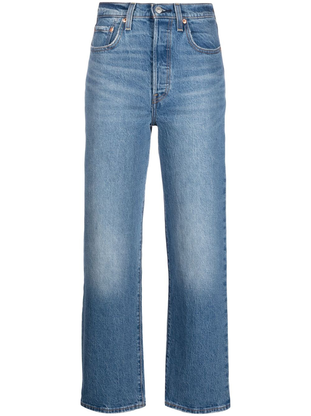 Levi's Ribcage straight-leg Jeans | Blue | FARFETCH | Farfetch Global