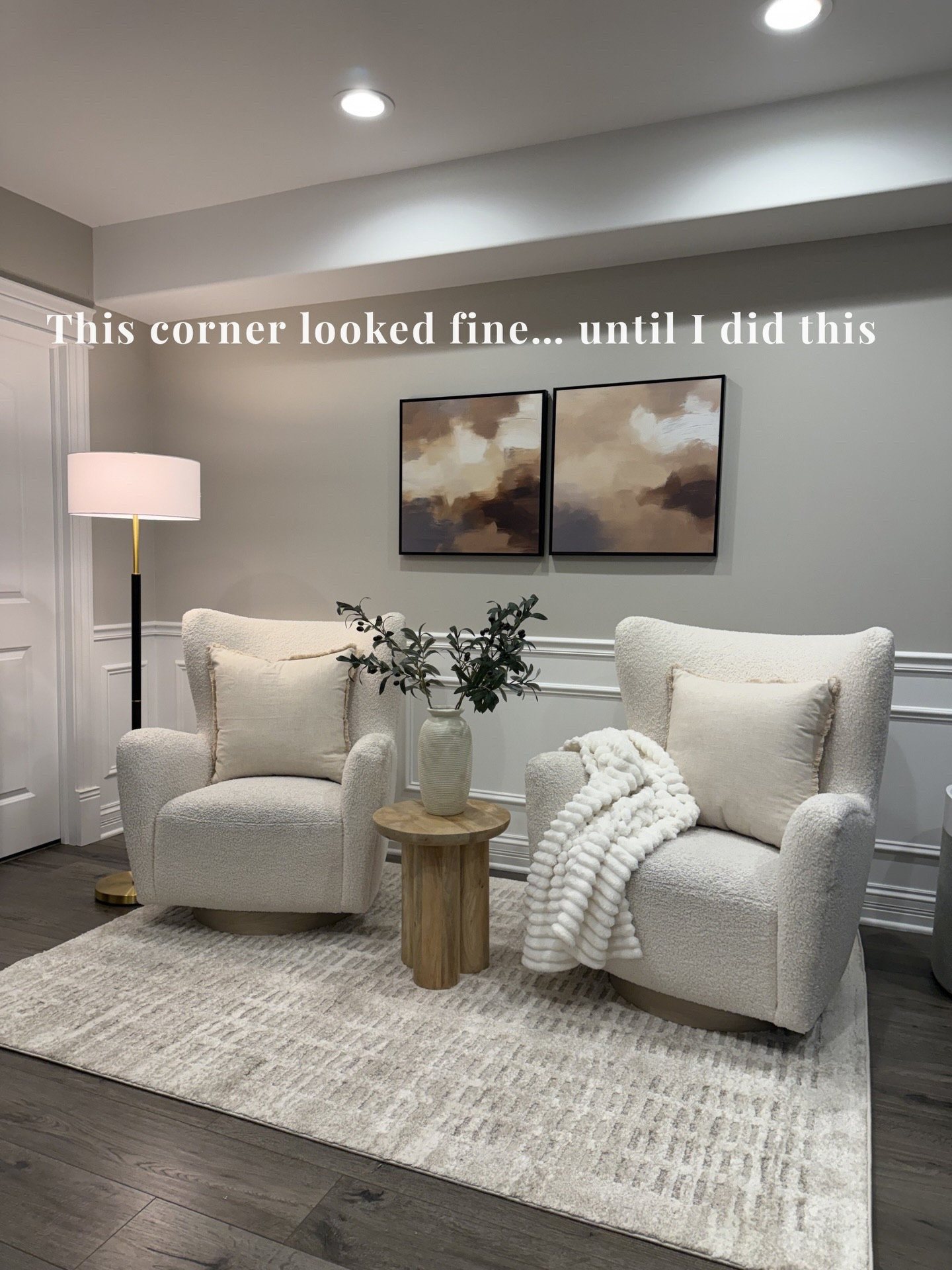 If your space feels “off”… it’s usually not the furniture 🤍

These are the small changes that made this corner finally feel finished —
lighting, texture, and the right neutral layers.

Everything here is linked ✨

#LTKSaleAlert #LTKHome