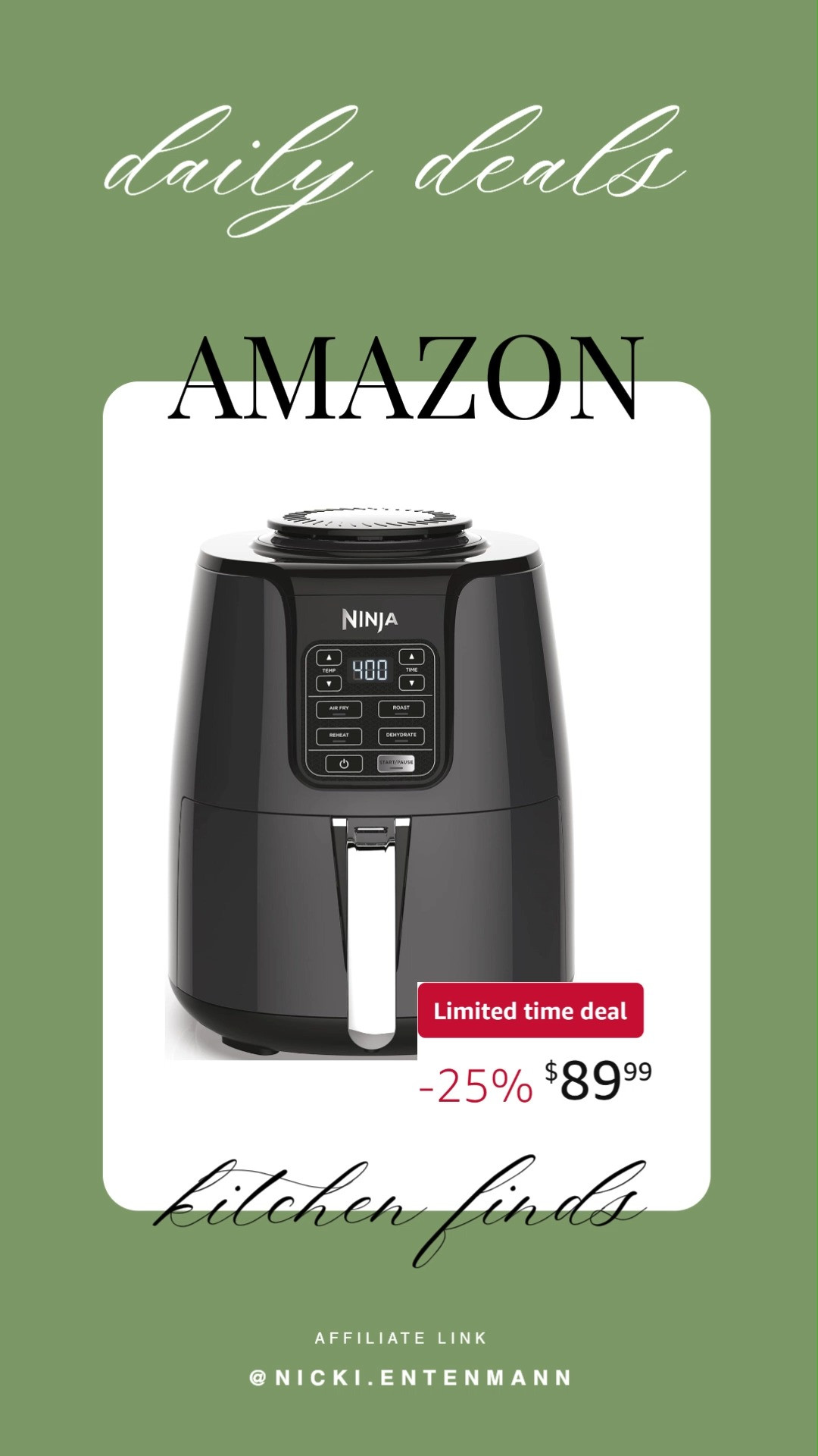 Crispy fries, juicy wings, and golden veggies all come easy with the Ninja Air Fryer. Quick cooking and tasty results make every meal a little more fun. 🍟🍗🥦  
#NinjaAirFryer #airfryer #kitchenappliances #homecooking #cookware #mealprep #healthyrecipes #kitchenfinds #cookingmadeeasy #crispyfood 

 #LTKfoodie #LTKHome #LTKSaleAlert