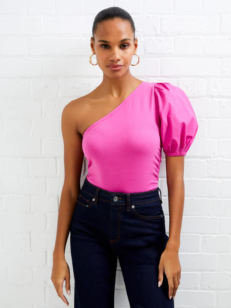 Rosanna One Shoulder Puff Sleeve Top | French Connection (US)