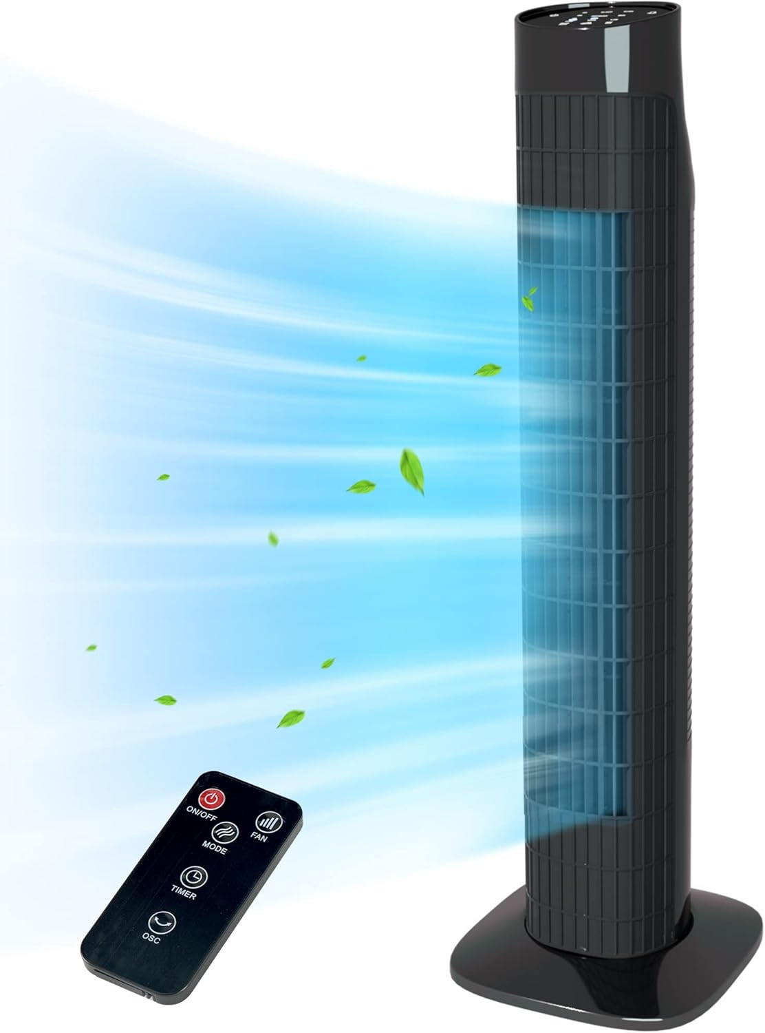 Tower Fan for Bedroom,Fans That Blow Cold Air,80° Oscillating Fan with Remote,7.5H Timer,3 Speed... | Amazon (US)