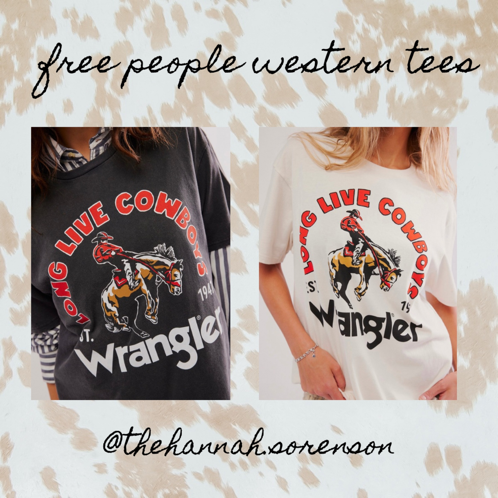 Free People has one of the cutest western tees! This is by Wrangler and Diamond Cross Ranch! #freepeople #wrangler #western

#LTKFestival #LTKfamily #LTKfindsunder100