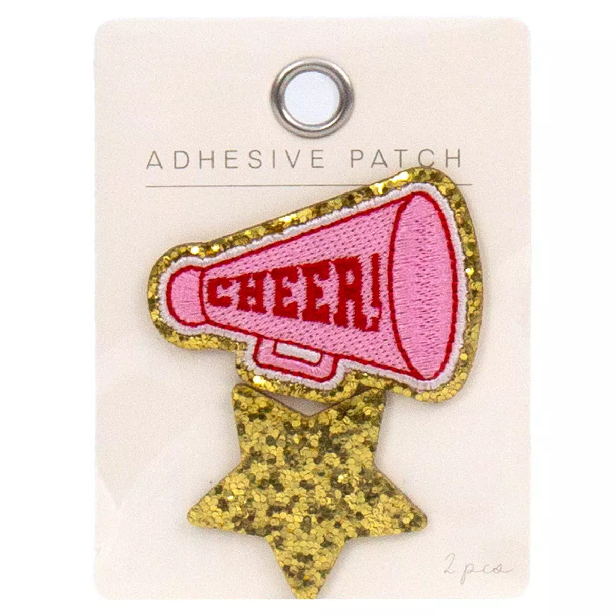 Horizon Group Cheer Megaphone and Star Adhesive Patch Set 2pc | Target