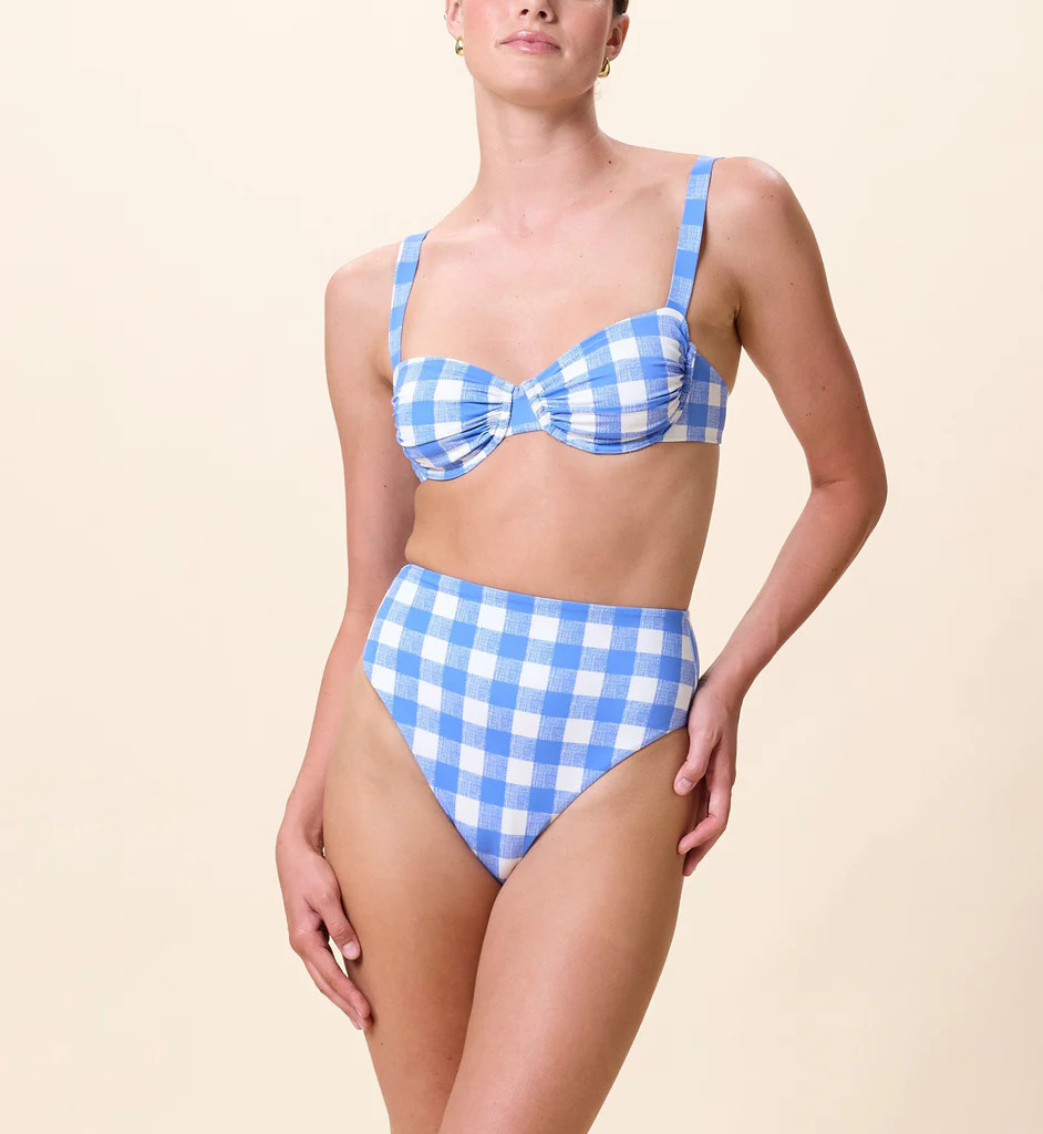 Beckett Top | Blue Bonnet Gingham | Cleobella