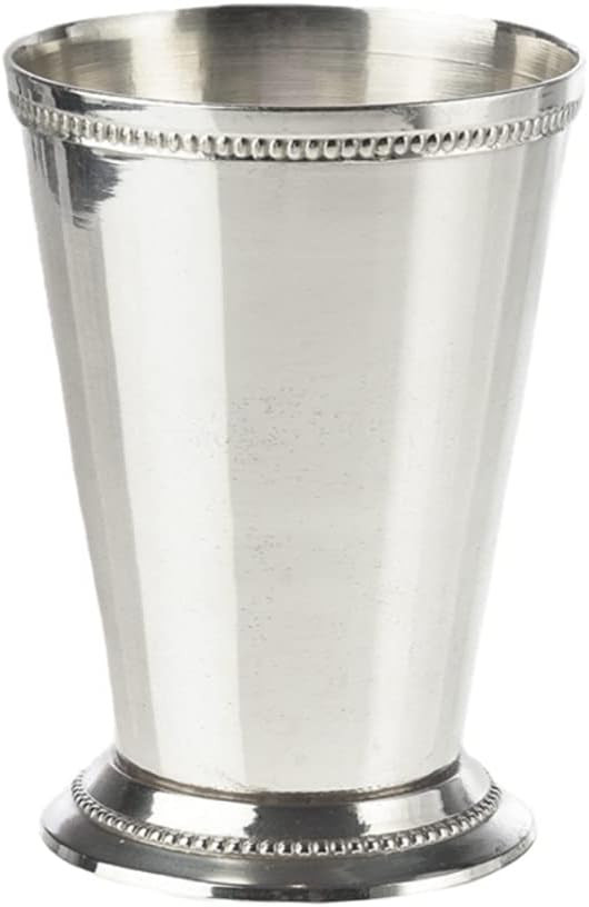 Serene Spaces Living Silver Julep-Cup, Mint Julep Glasses use as Flower Vase, Floral Centerpiece at Wedding, Event, Party, Home Dining Table, Kitchen, Measures 4.5" Tall & 3.25" Diameter | Amazon (US)