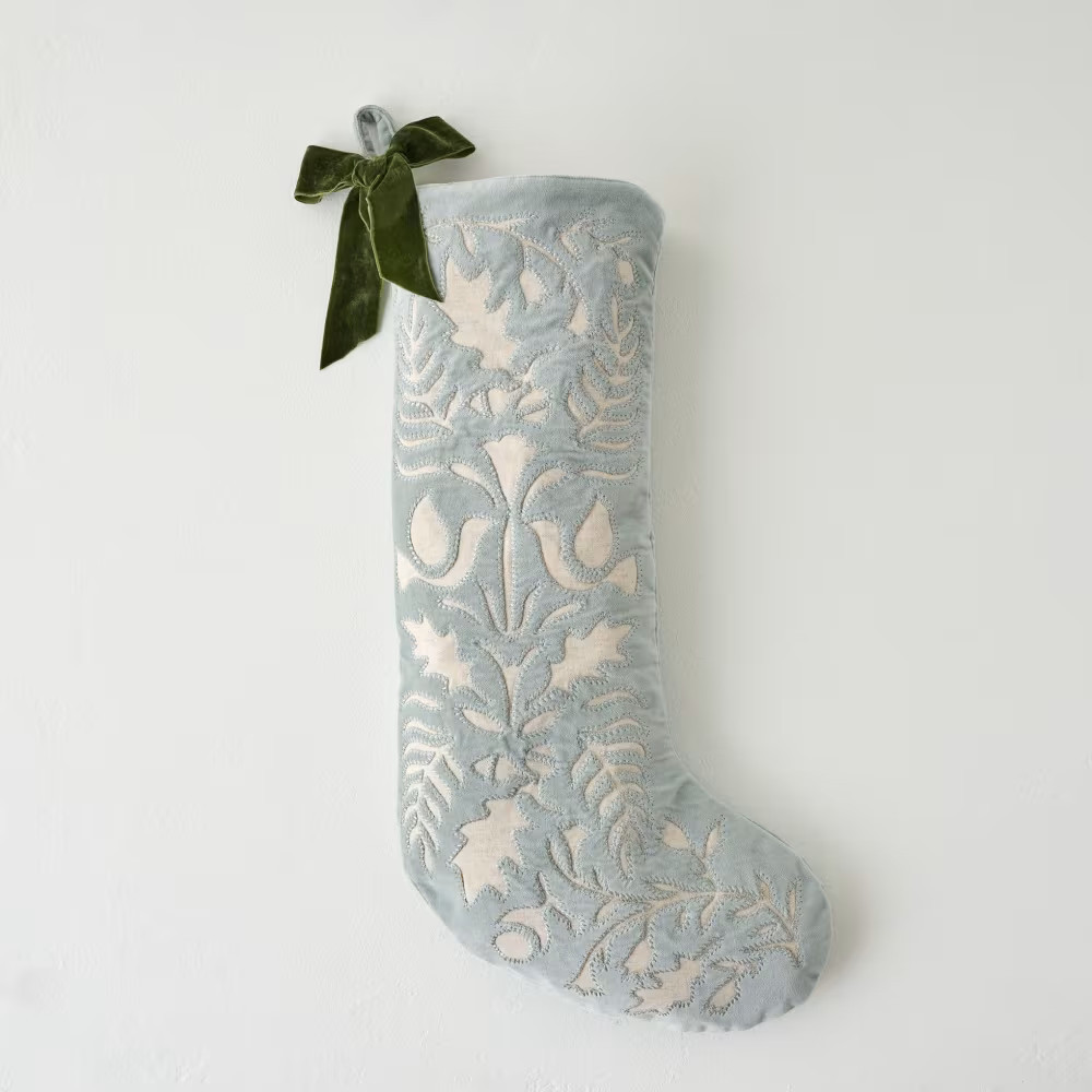 Winter Splendor Velvet Stocking | Magnolia