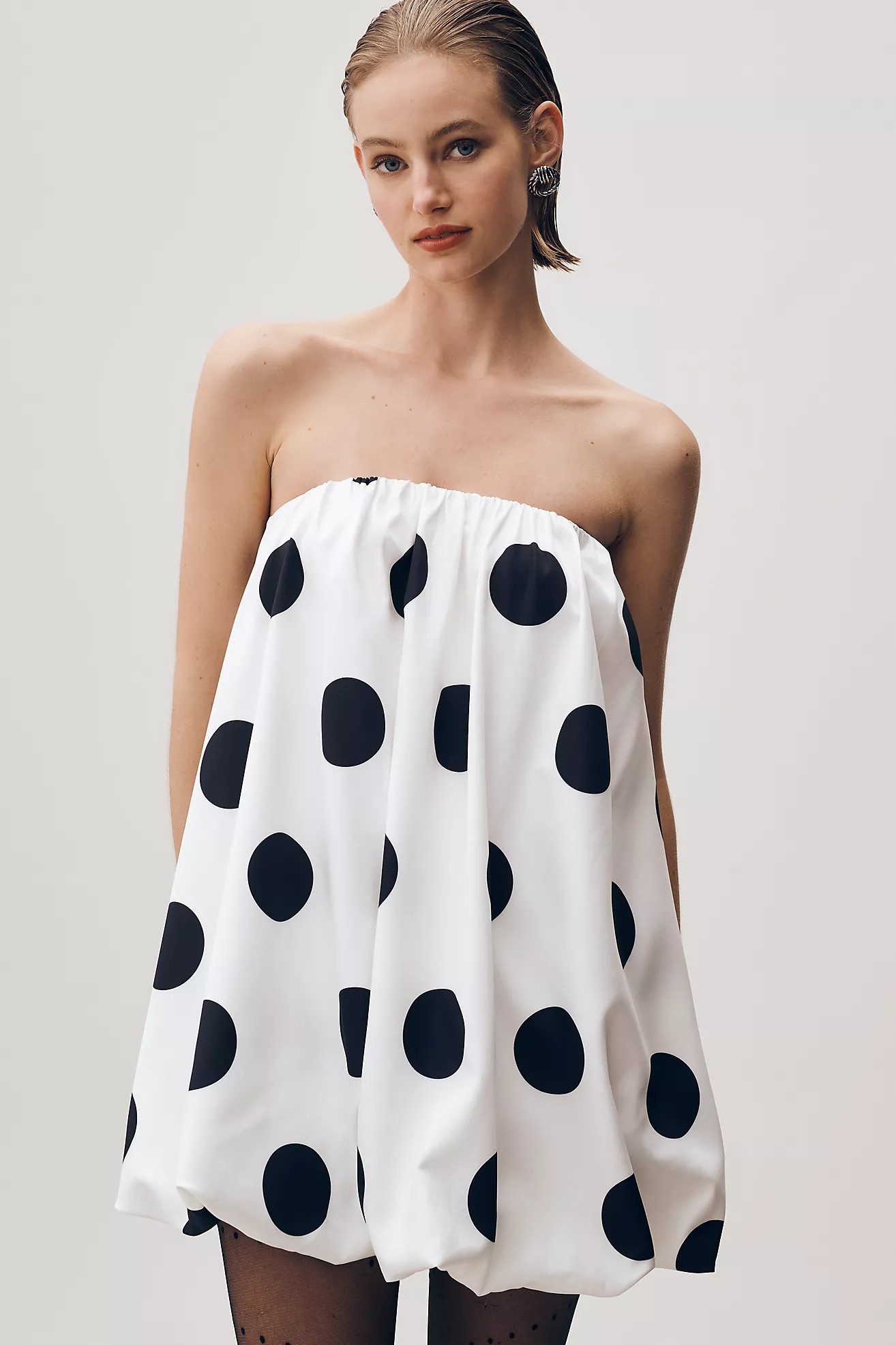 Endless Rose Strapless Bubble-Hem Mini Dress | Anthropologie (US)