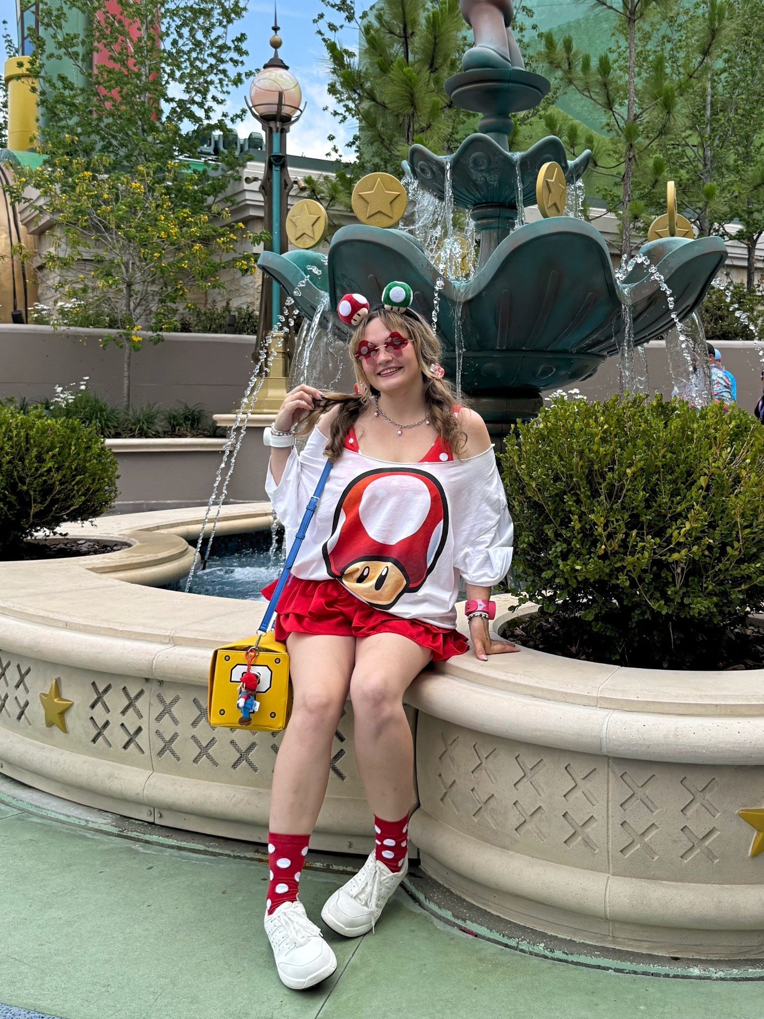 Toad Super Nintendo World inspired outfit for Universal Epic Universe 🍄 

#LTKStyleTip #LTKTravel #LTKSeasonal