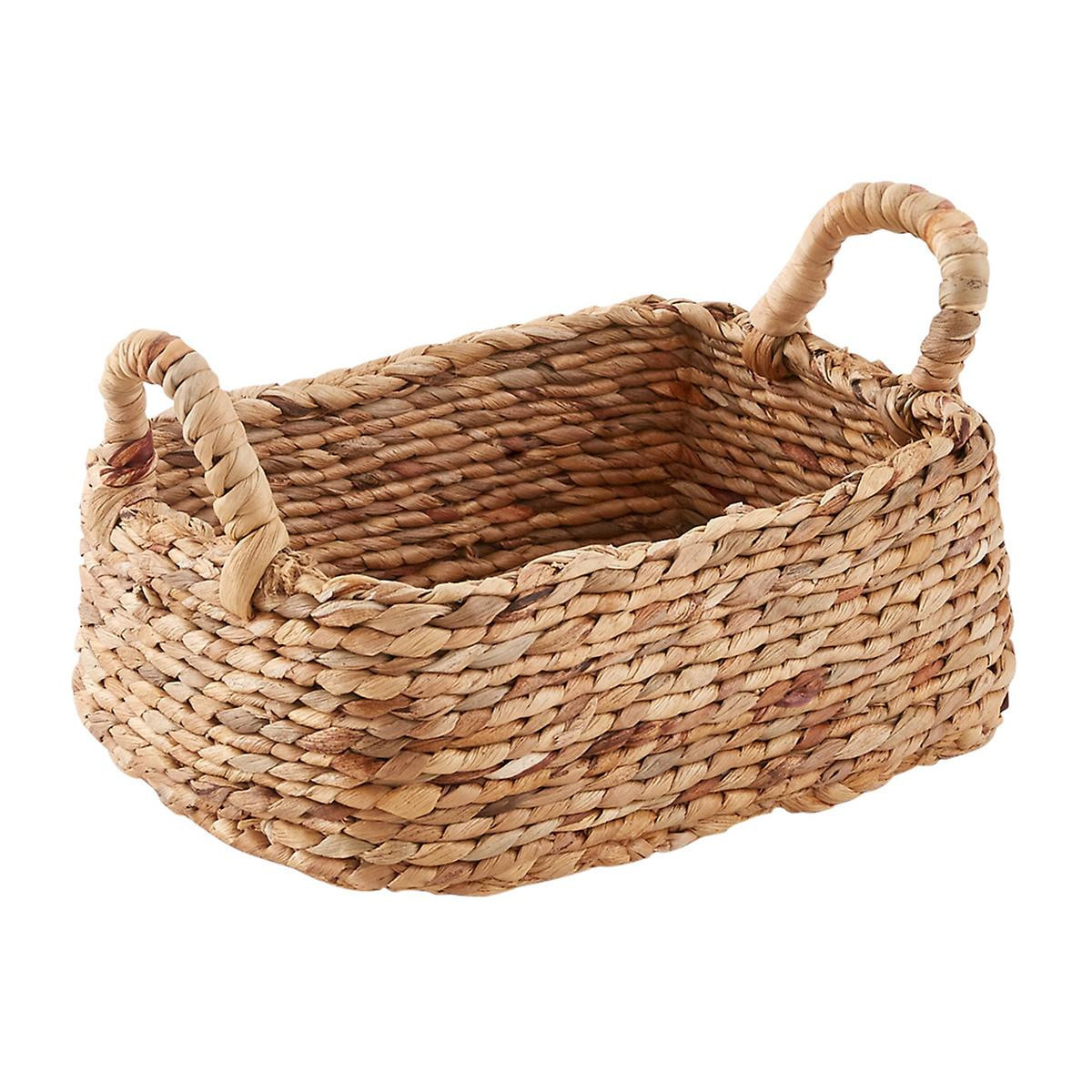 X-Small Water Hyacinth Braided Weave Bin Natural | The Container Store