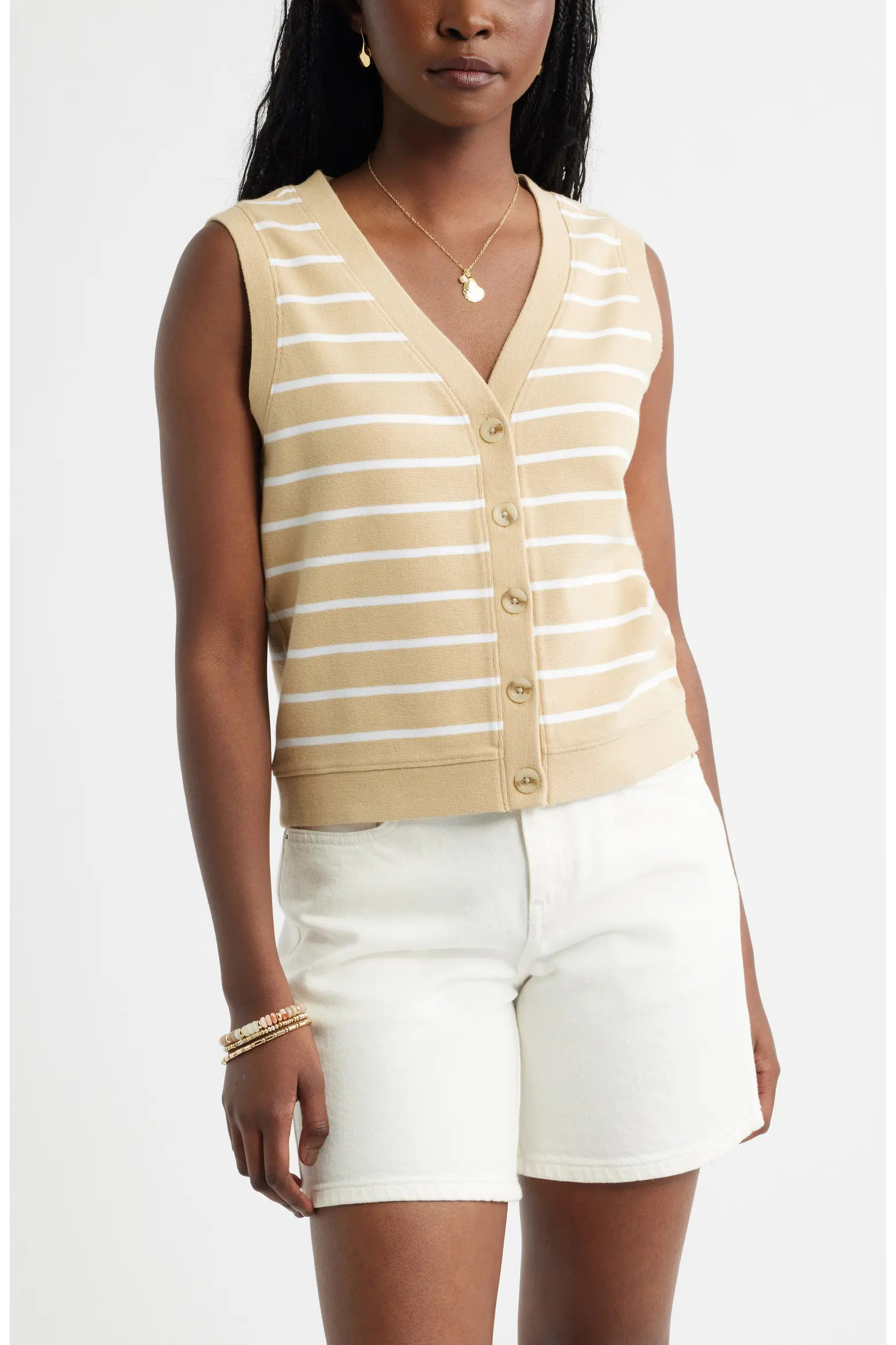 Button Front Knit Tank (Women) | Nordstrom | Nordstrom