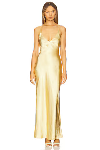 SNDYS Spain Maxi Dress in Gold from Revolve.com | Revolve Clothing (Global)