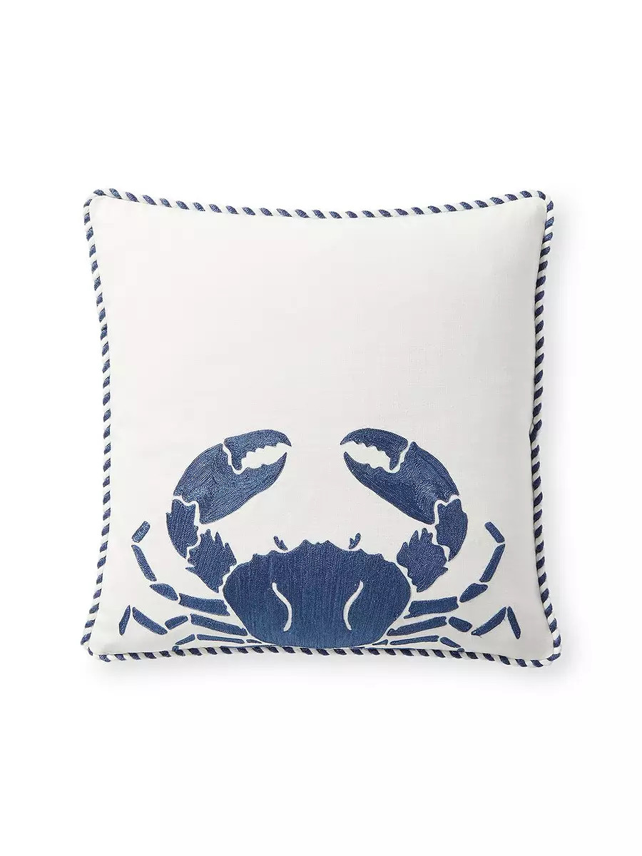 Embroidered Icon Outdoor Pillow Cover | Serena and Lily