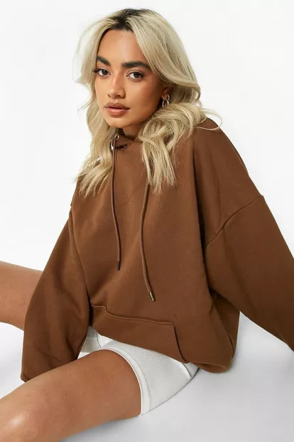 Petite Recycled Oversized Hoodie | Boohoo.com (US & CA)